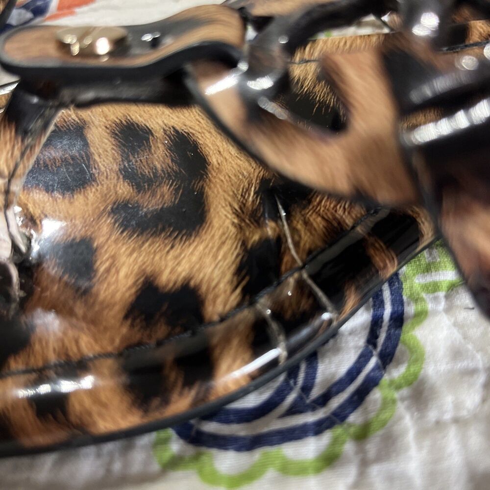 Tory Burch Women's Miller Sandals 9 Patent Leopard - Picture 10 of 10